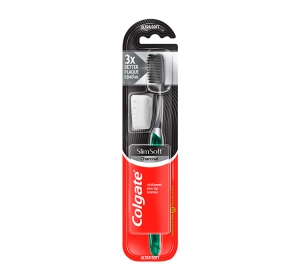 Colgate Slim Soft Charcoal szczoteczka do zębów Ultra Soft 1 sztuka