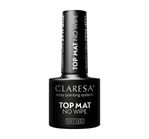 Claresa Top Mat No Wipe matowy top hybrydowy bez przemywania 5 ml