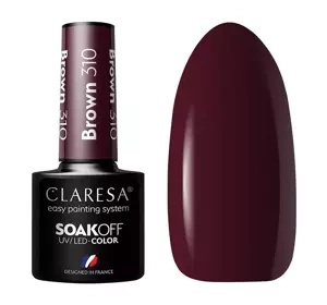 Claresa hybrydowy lakier do paznokci Brown 310 5 g