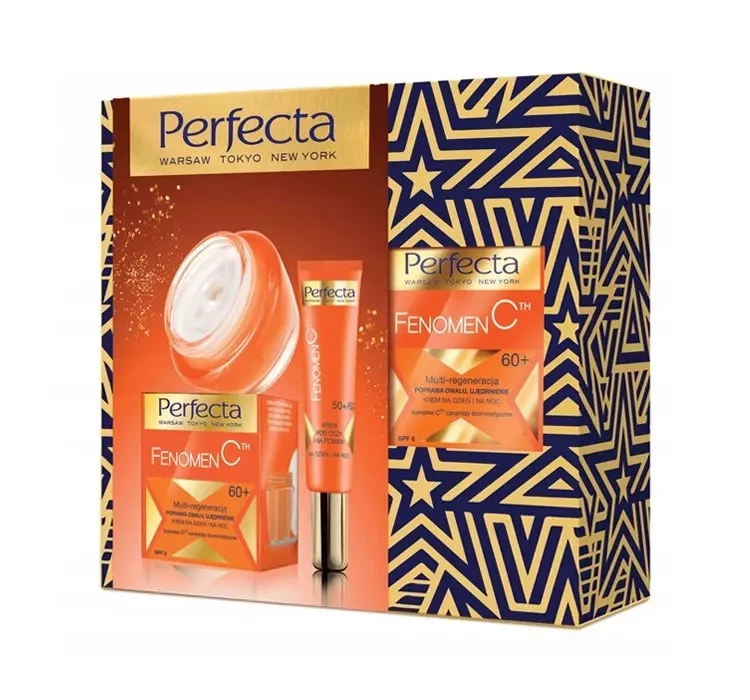 PERFECTA FENOMEN C 60+ ZESTAW PREZENTOWY DO PIELĘGNACJI TWARZY KREM DO TWARZY + KREM POD OCZY