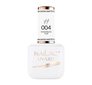 NaiLac matowy top hybrydowy #004 Satin Matté Top 7 ml