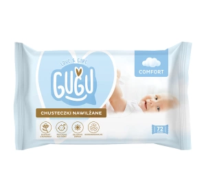 Gugu Love & Care Comfort chusteczki nawilżane 72 sztuki