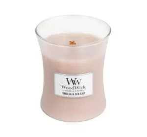 WOODWICK MEDIUM JAR CANDLE ŚWIECA ZAPACHOWA VANILLA & SEA SALT 275G