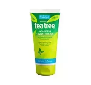 Beauty Formulas Tea Tree złuszczający żel do mycia twarzy 150 ml