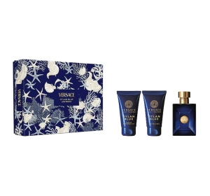 Versace Dylan Blue Pour Homme woda toaletowa spray 50 ml + żel pod prysznic 50 ml + balsam po goleniu 50 ml