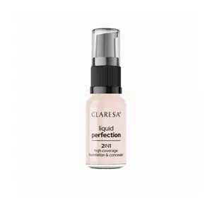 Claresa Liquid Perfection podkład do twarzy 2w1 101 Light 18g