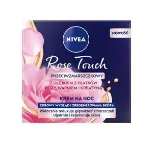 NIVEA Rose Touch przeciwzmarszczkowy krem do twarzy na noc 50 ml