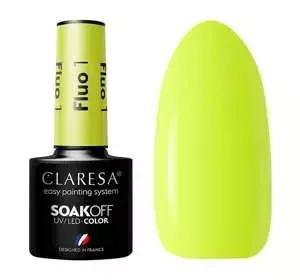 Claresa hybrydowy lakier do paznokci Fluo 1 5 g