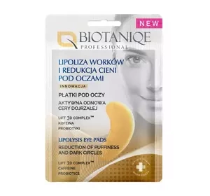 Biotaniqe Professional płatki pod oczy lipoliza worków i redukcja cieni pod oczami 2 sztuki