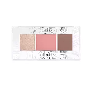 Claresa All Set paleta do konturowania twarzy 01 All Cool 12 g
