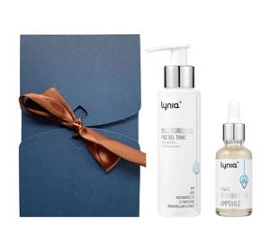 Lynia zestaw prezentowy kosmetyków do pielęgnacji twarzy nawilżający tonik żelowy 100 ml + nawilżająca ampułka 30 ml