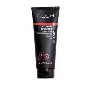 Gosh Vitamin Booster wegański szampon do włosów zniszczonych 230 ml