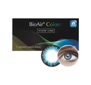 BIOAIR COLORS VIVID LINE SOCZEWKI KOLOROWE COOL BLUE 2 SZTUKI