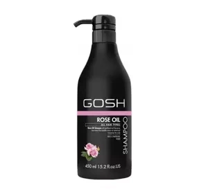 Gosh Rose Oil wegański szampon do włosów przetłuszczających się 450ml