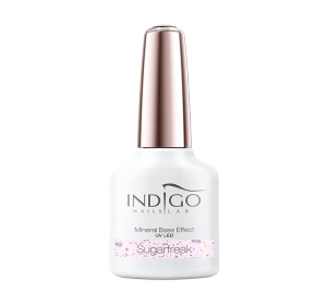Indigo Mineral Base Effect lakier hybrydowy 2w1 mineralna baza z efektem Sugarfreak 7 ml