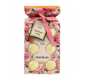 Aurora Flowers kule musujące do kąpieli 6 x 50 g