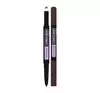 Maybelline Express Brow Satin Duo dwustronna kredka do brwi 04 Dark Brown 0,71 g
