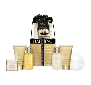 Baylis & Harding Sweet Mandarin & Grapefruit zestaw prezentowy krem do mycia ciała 100 ml + pianka do kąpieli 100 ml + balsam do ciała 50 ml + krem do rąk 50 ml + sól do kąpieli 25 g + gąbka
