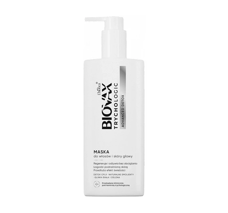 Biovax Trychologic Advanced Detox maska do włosów i skóry głowy 200ml