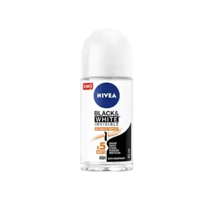 NIVEA Black&White Invisible Ultimate Impact antyperspirant roll-on dla kobiet 50 ml
