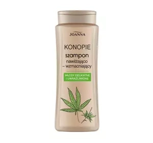 Joanna Konopie szampon nawilżająco-wzmacniający do włosów delikatnych i uwrażliwionych 400ml