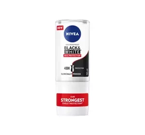 NIVEA Black&White Max Protection antyperspirant roll-on dla kobiet 50 ml