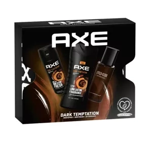 Axe Dark Temptation żel pod prysznic 250 ml + dezodorant spray 150 ml + woda po goleniu 100 ml