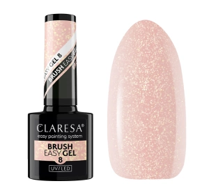 Claresa Brush Easy Gel budujący żel do paznokci w butelce 8 5 g