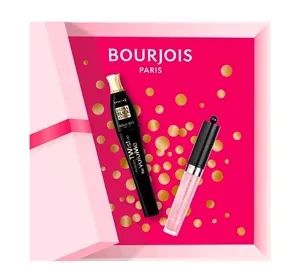 Bourjois zestaw kosmetyków do makijażu tusz do rzęs 8 ml + błyszczyk do ust 3,5 ml