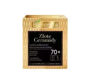 Bielenda Złote Ceramidy ultra naprawczy krem przeciwzmarszczkowy na dzień i na noc 70+ 50ml