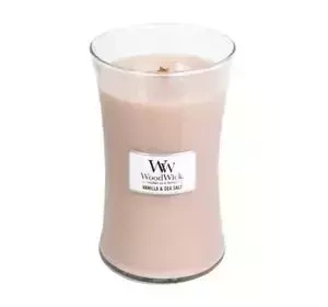 WOODWICK LARGE JAR CANDLE ŚWIECA ZAPACHOWA VANILLA & SEA SALT 610G