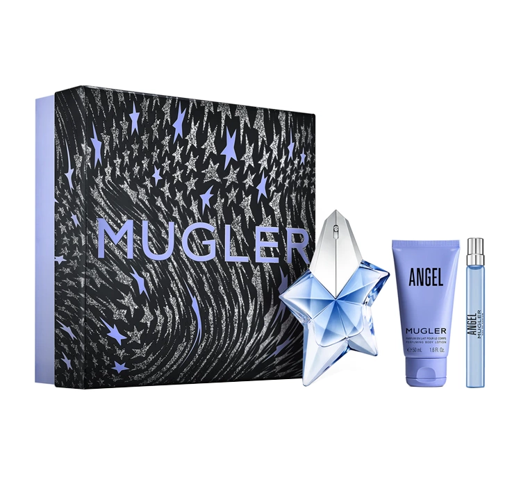 Mugler Angel woda perfumowana spray 50ml + 10ml + balsam 50ml