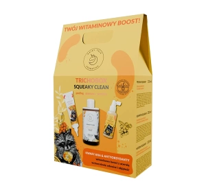 Hairy Tale Cosmetics Trichobox Squeaky Clean zestaw kosmetyków do pielęgnacji włosów peeling kwasowy 150 ml + szampon 250 ml + wcierka 120 ml