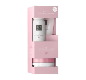Rituals The Ritual Of Sakura zestaw mini kosmetyków do ciała pianka do mycia + scrub + krem do ciała