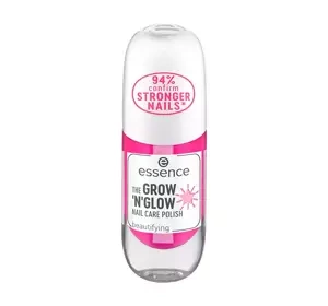Essence Grow'n'glow pielęgnujący lakier do paznokci 8 ml