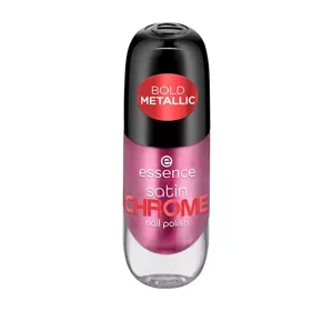 Essence Satin Chrome chromowany lakier do paznokci 03 Meta Maroon 8 ml