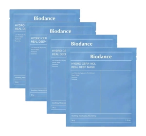 Biodance Hydro Cera-Nol Real Deep Mask zestaw nawilżająco-kojących maseczek w płachcie 4x34g