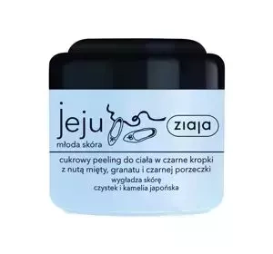 Ziaja Jeju cukrowy peeling do ciała w czarne kropki 200ml