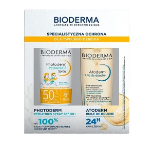 Bioderma zestaw dermokosmetyków dla dziecka spray dla dzieci 200 ml + olejek do kąpieli 200 ml