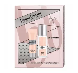 Bruno Banani Woman dezodorant spray 75 ml + żel pod prysznic 50 ml