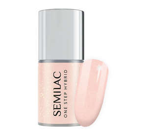 Semilac One Step Hybrid lakier hybrydowy 3w1 S258 Naked Glitter Peach 5 ml