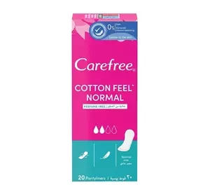 Carefree Cotton Feel Normal wkładki higieniczne bezzapachowe 20 sztuk