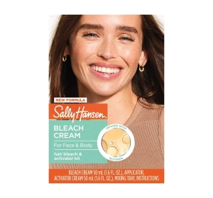Sally Hansen zestaw do rozjaśniania włosków na twarzy i ciele krem 50 ml + aktywator 50 ml