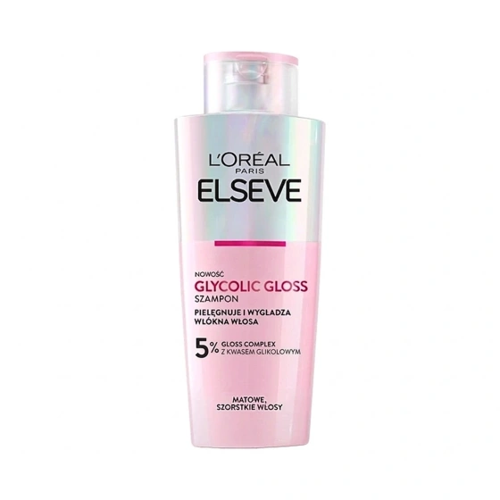 L'Oréal Paris Elseve Glycolic Gloss wygładzający szampon do włosów matowych i szorstkich 200 ml