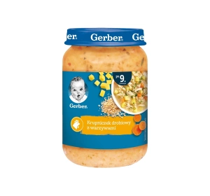 Gerber obiadek po 9 miesiącu Krupniczek drobiowy z warzywami 190g