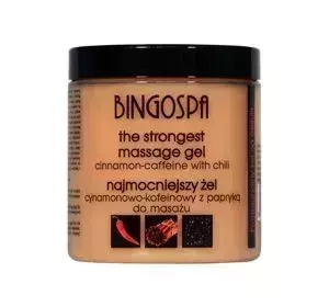 BingoSpa rozgrzewający żel do masażu Cynamon Kofeina Papryka 250 g