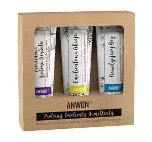 Anwen zestaw odżywek do włosów o niskiej porowatości Bez 100 ml + Akacja 100 ml + Zielona Herbata 100 ml