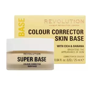 Makeup Revolution Super Base korygująca baza pod makijaż żółta 25ml
