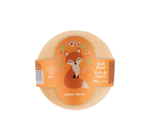 Aurora Winter Berry kula musująca do kąpieli dla dzieci Lisek 100 g