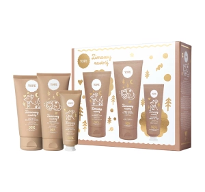 Yope Zimowy nastrój zestaw prezentowy balsam do ciała 150 ml + żel pod prysznic 200 ml + krem do rąk 50 ml